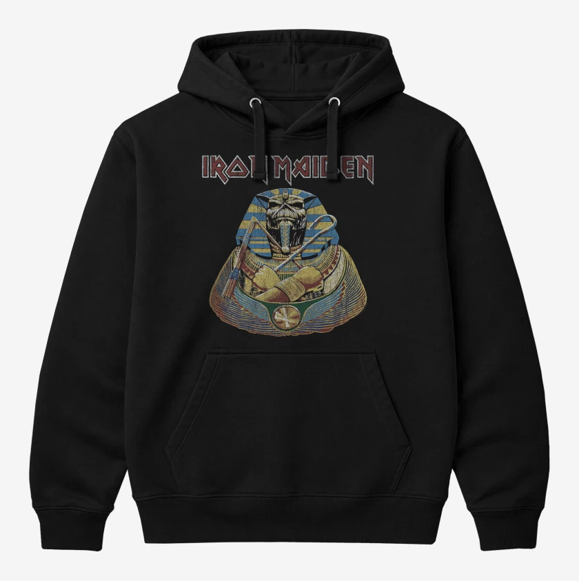 Polerón Canguro Negro de Iron Maiden Faraon