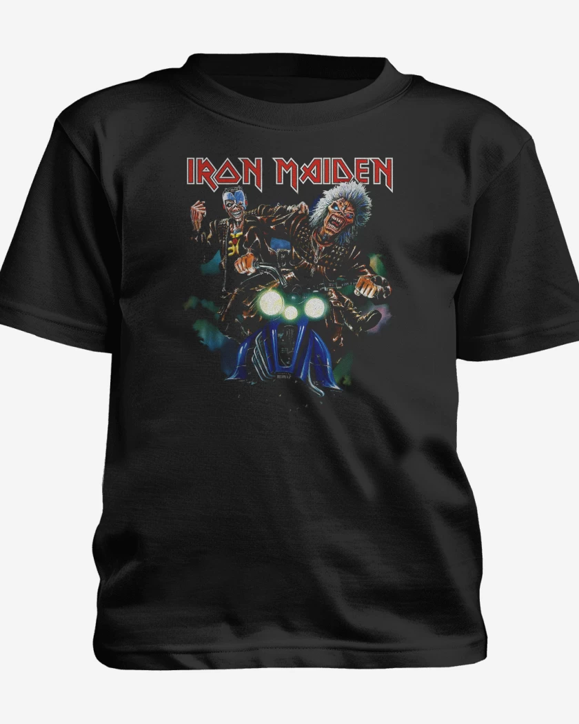 Polera de niño Negro de Iron Maiden Eddie Motor