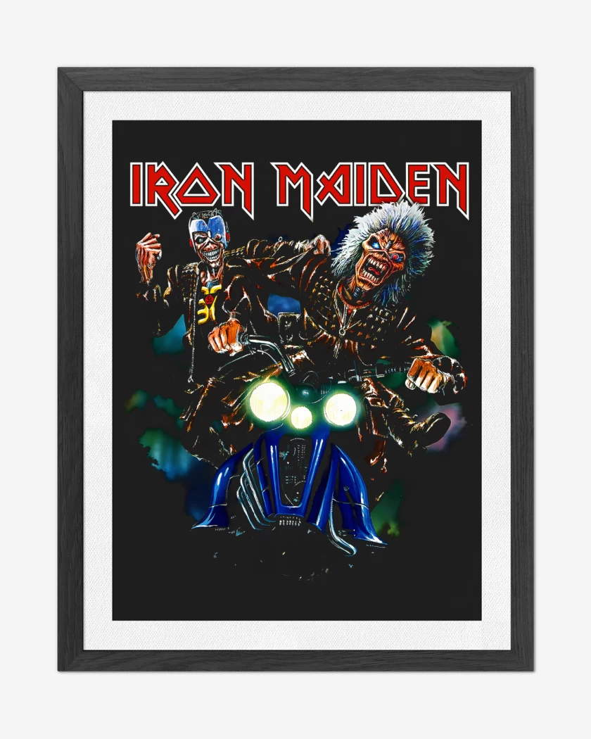 Cuadro decorativo Negro de Iron Maiden Eddie Motor