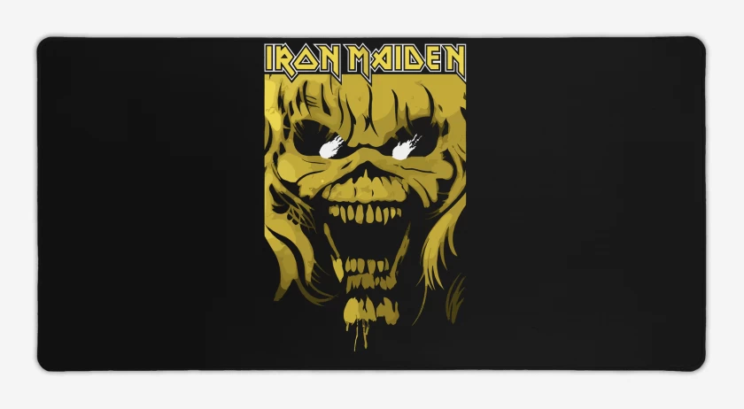 Mouse pad Gamer Negro de Iron Maiden Eddie Yellow