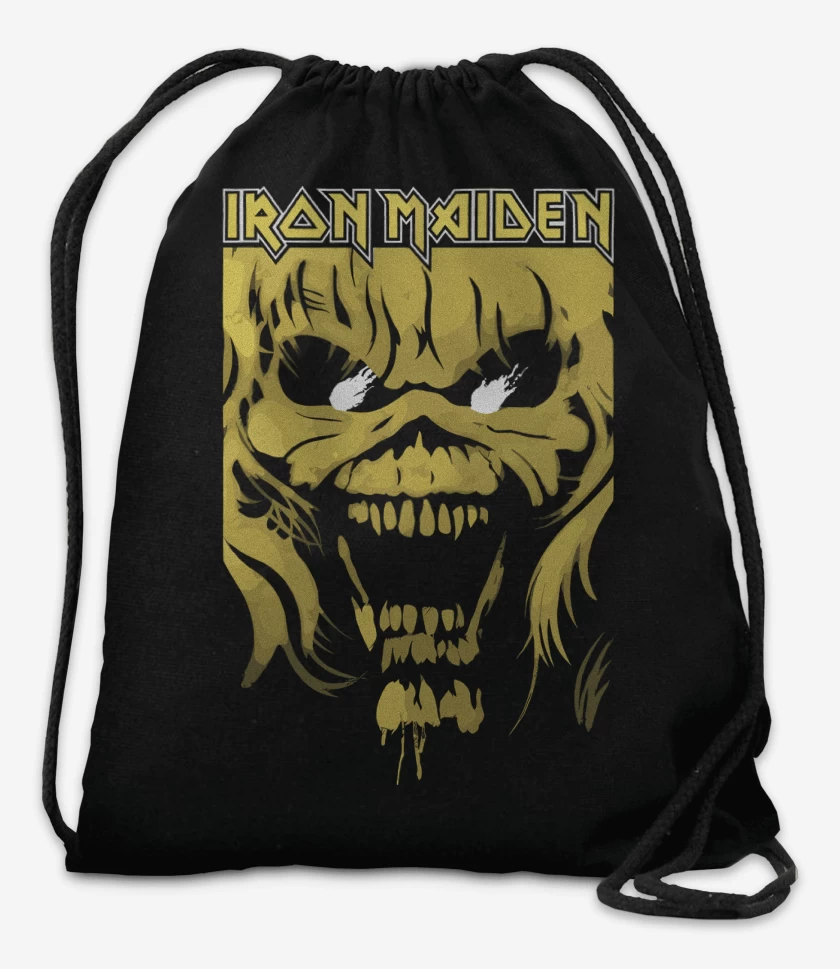 Mochila Negro de Iron Maiden Eddie Yellow