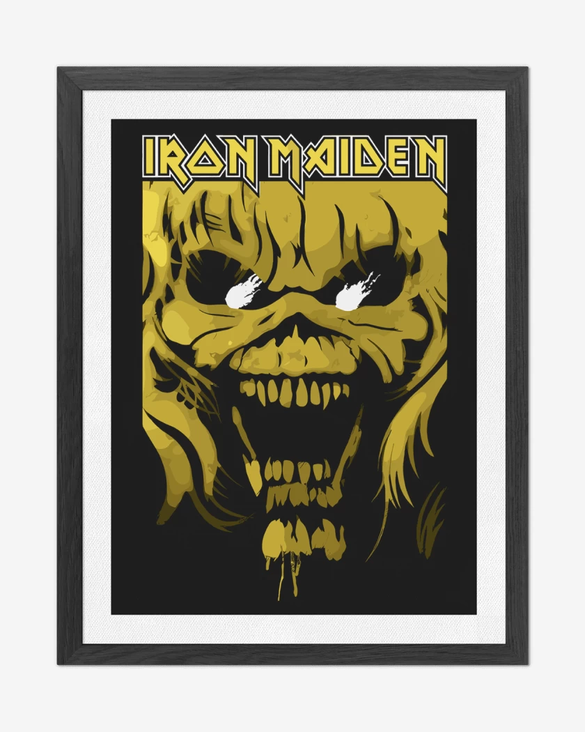 Cuadro decorativo Negro de Iron Maiden Eddie Yellow