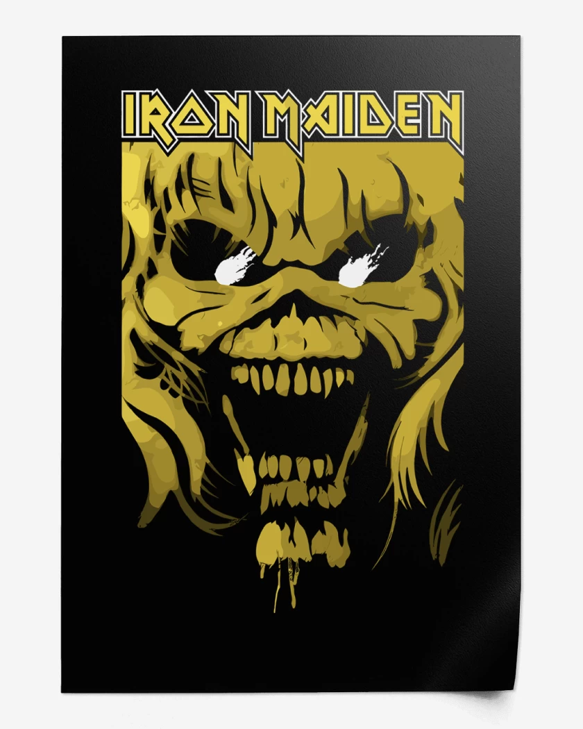 Print Iron Maiden Eddie Yellow