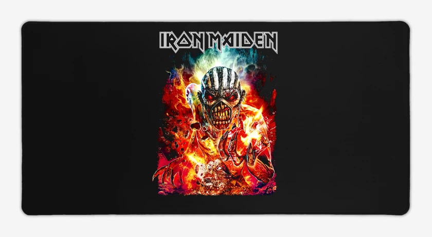 Mouse pad Gamer Negro de Iron Maiden Book