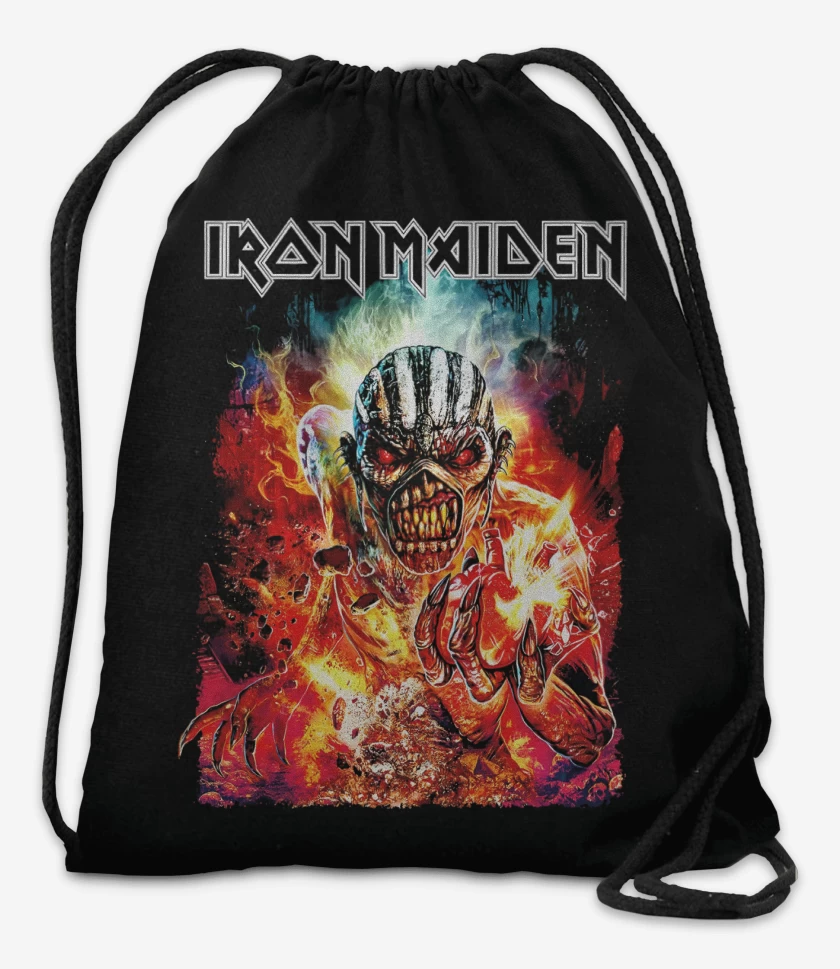 Mochila Negro de Iron Maiden Book