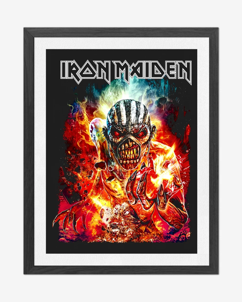 Cuadro decorativo Iron Maiden Book