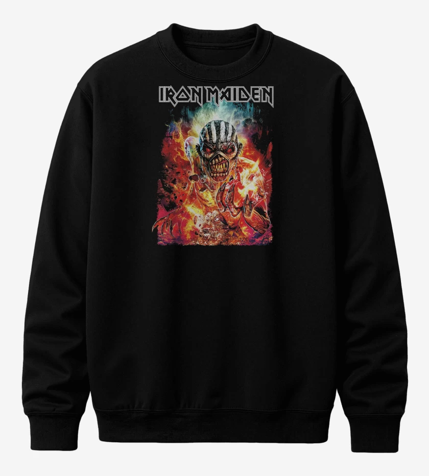 Poleron polo Negro de Iron Maiden Book