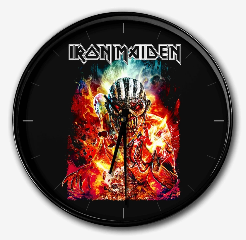 Reloj Negro de Iron Maiden Book