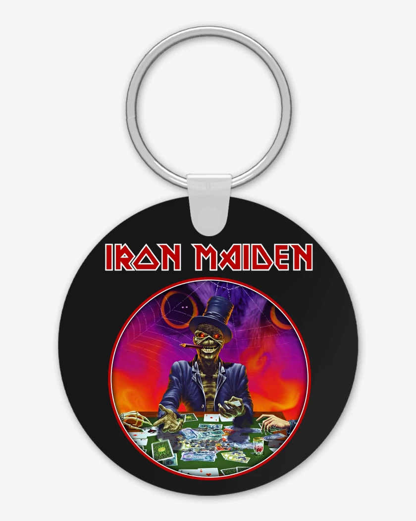 Llavero Negro de Iron Maiden Poker