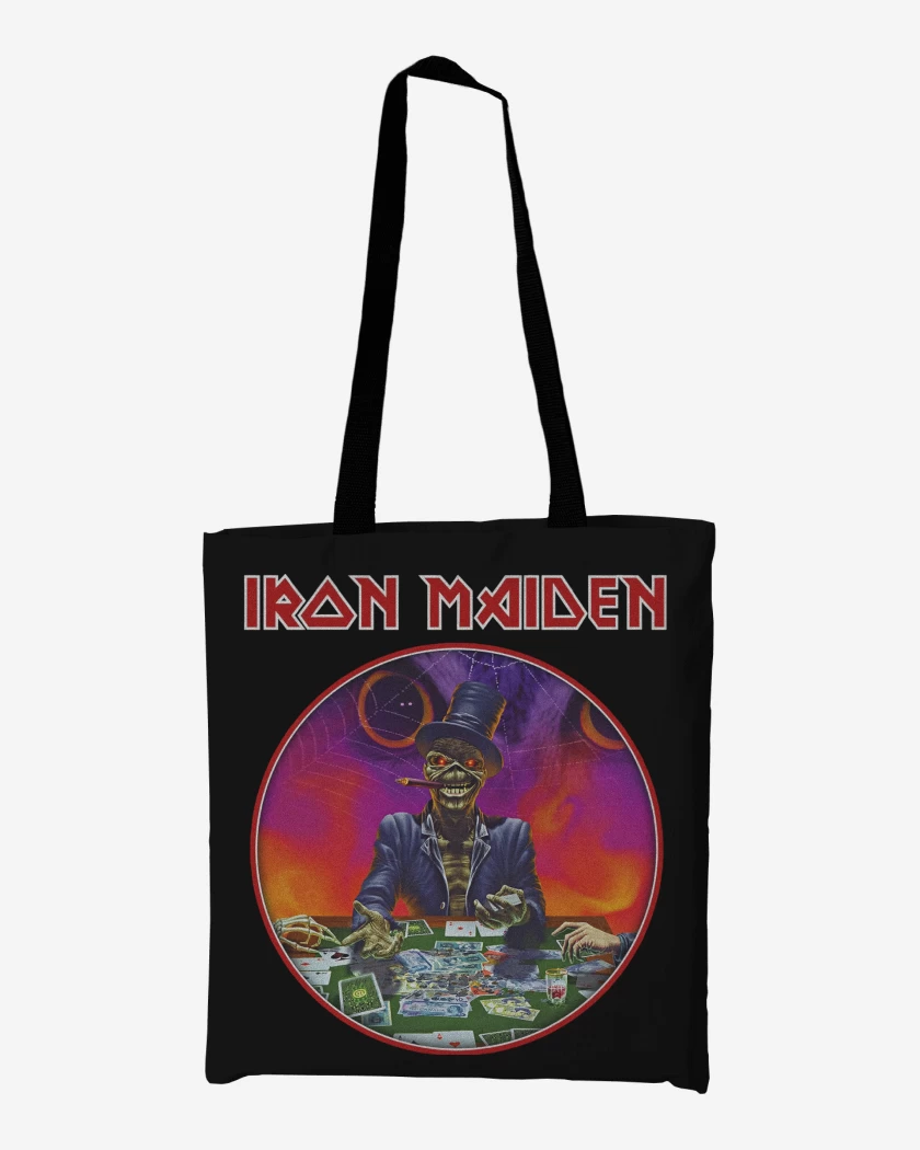 Totebag Negro de Iron Maiden Poker