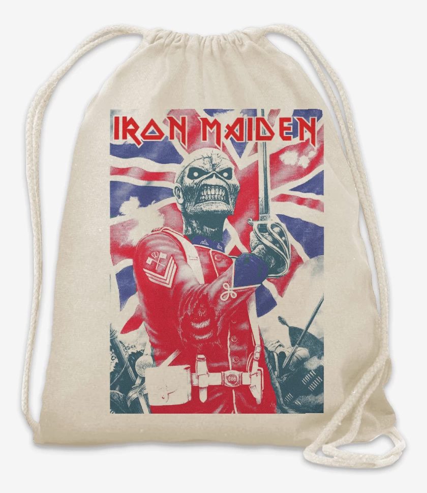 Mochila Blanco de Iron Maiden EDDIE Soldier