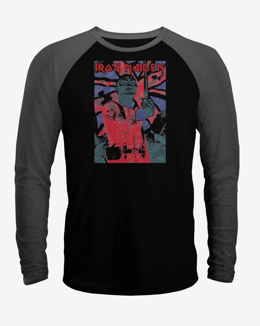 Polera Raglan Iron Maiden EDDIE Soldier