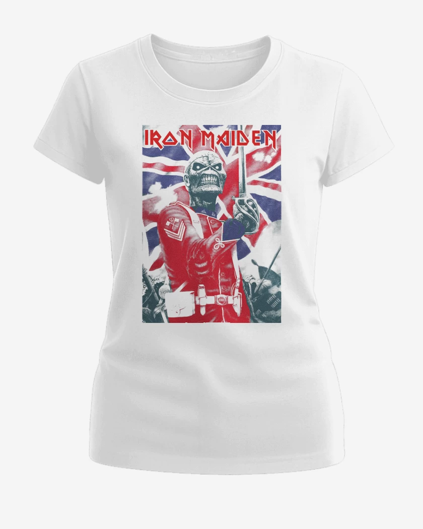 Polera de Mujer Iron Maiden EDDIE Soldier
