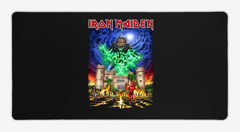 Mouse pad Gamer Negro de Iron Maiden Castle