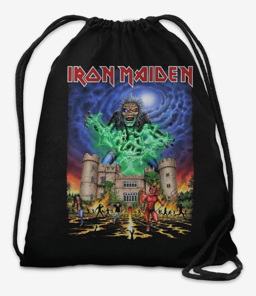 Mochila Negro de Iron Maiden Castle