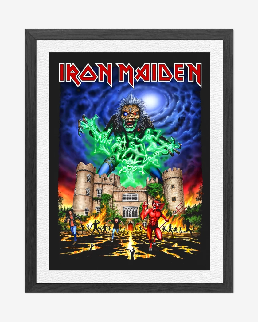 Cuadro decorativo Negro de Iron Maiden Castle