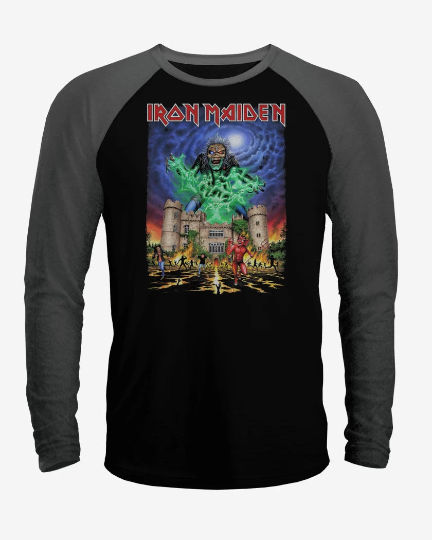 Polera Raglan Iron Maiden Castle