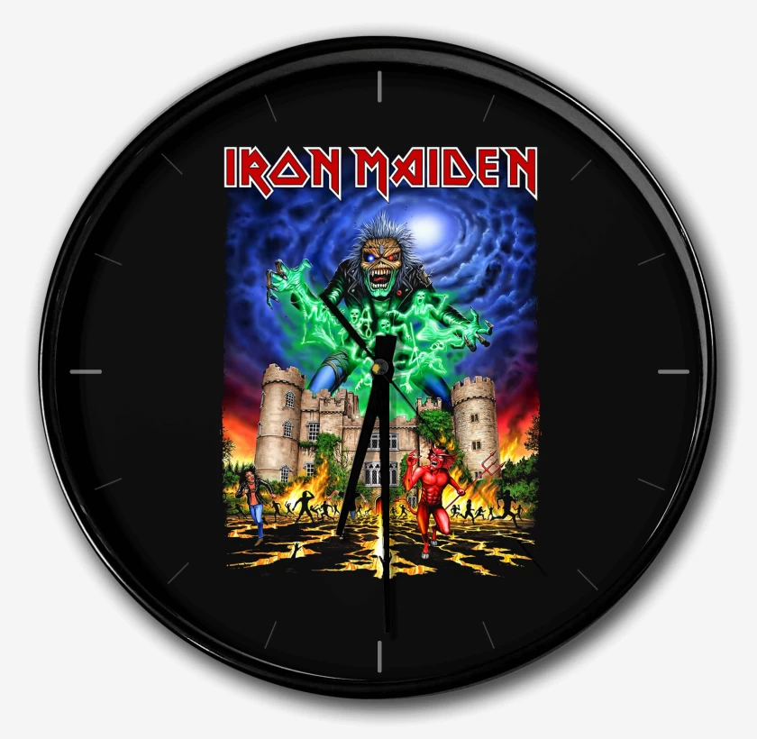 Reloj Negro de Iron Maiden Castle