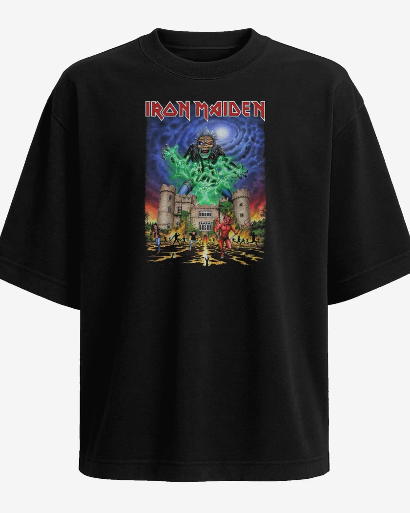 Polera Oversize Iron Maiden Castle