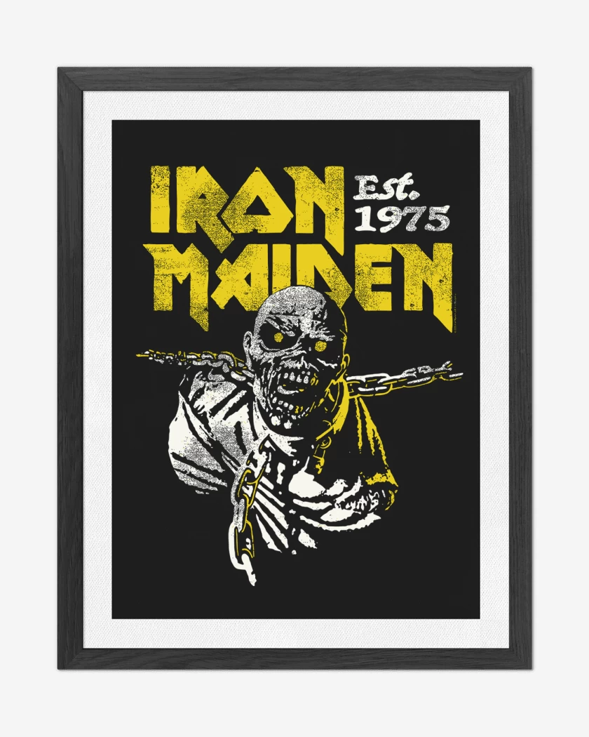 Cuadro decorativo Negro de Iron Maiden Piece 