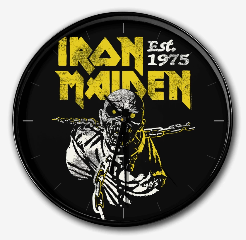 Reloj Negro de Iron Maiden Piece 