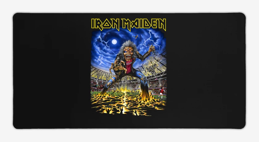 Mouse pad Gamer Negro de Iron Maiden West Ham