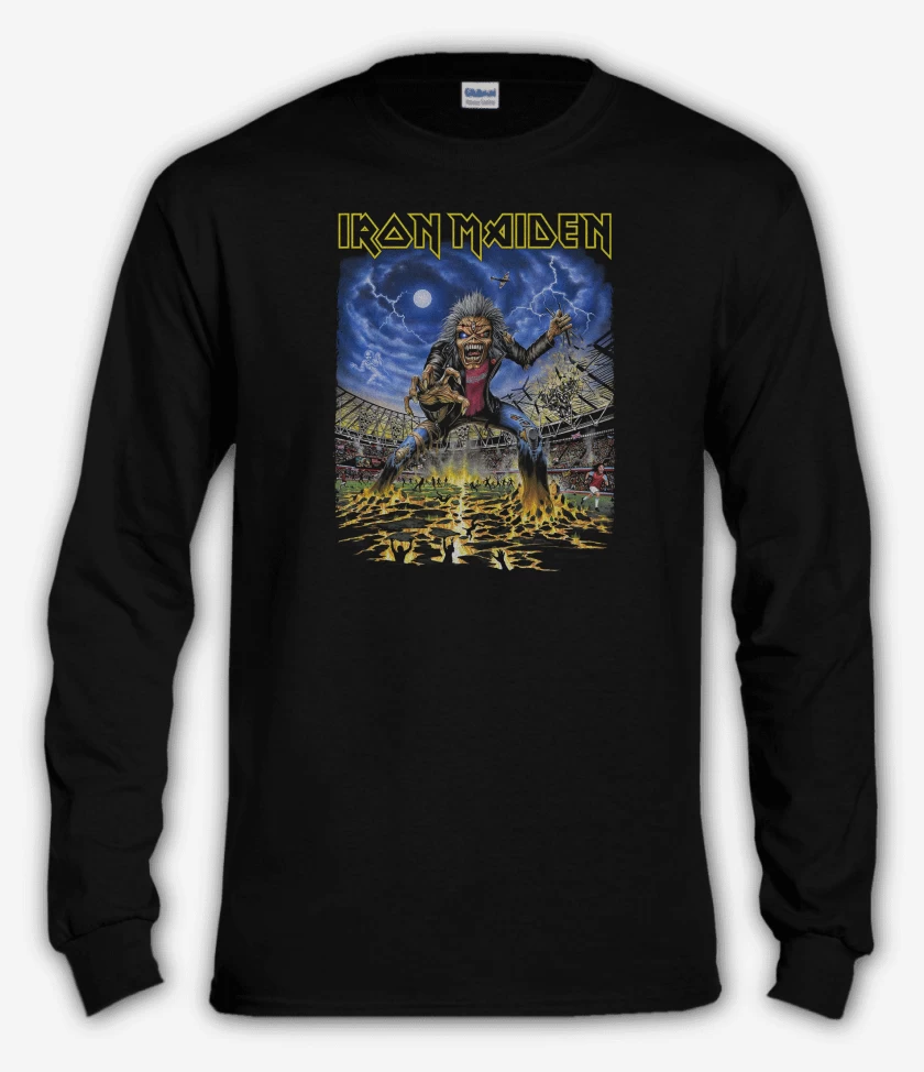 Polera manga larga Negro de Iron Maiden West Ham