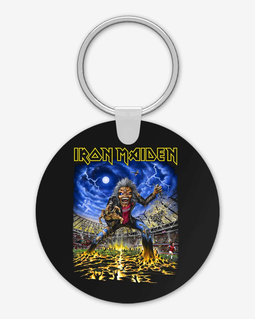 Llavero Negro de Iron Maiden West Ham