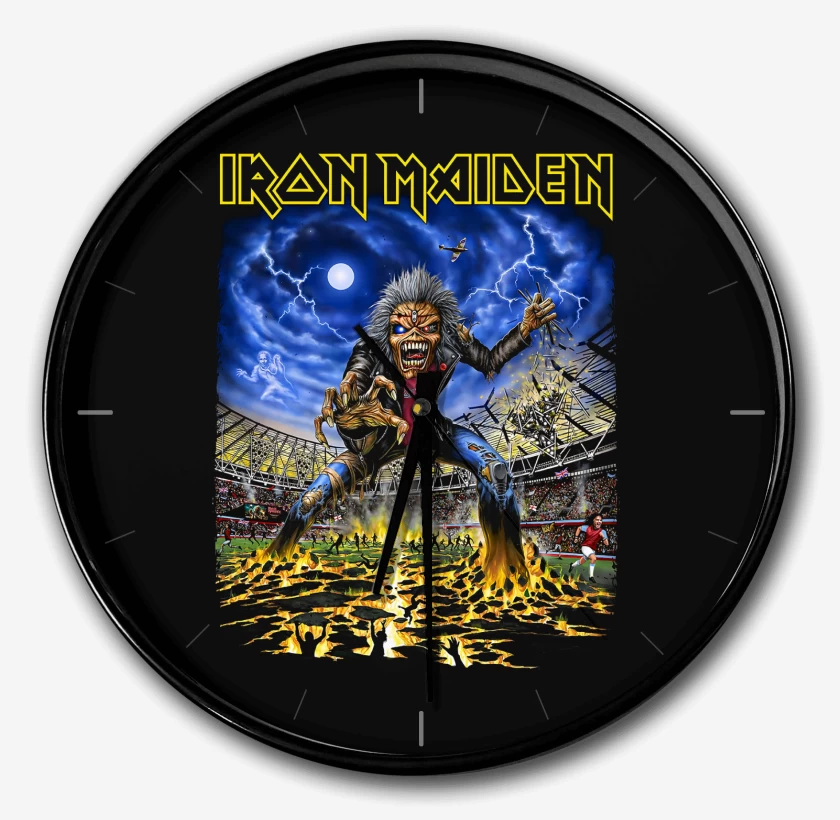 Reloj Negro de Iron Maiden West Ham