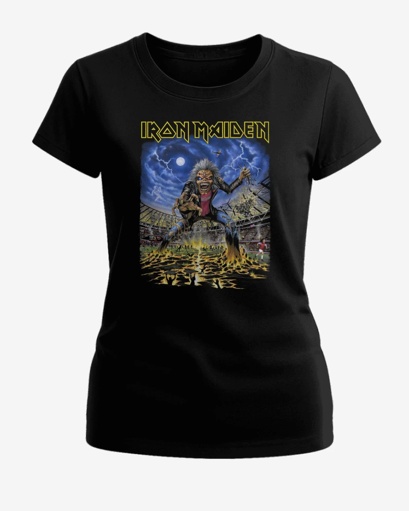 Polera de Mujer Negro de Iron Maiden West Ham