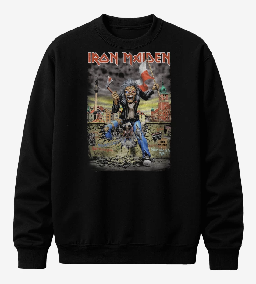 Poleron polo Negro de Iron Maiden Polonia