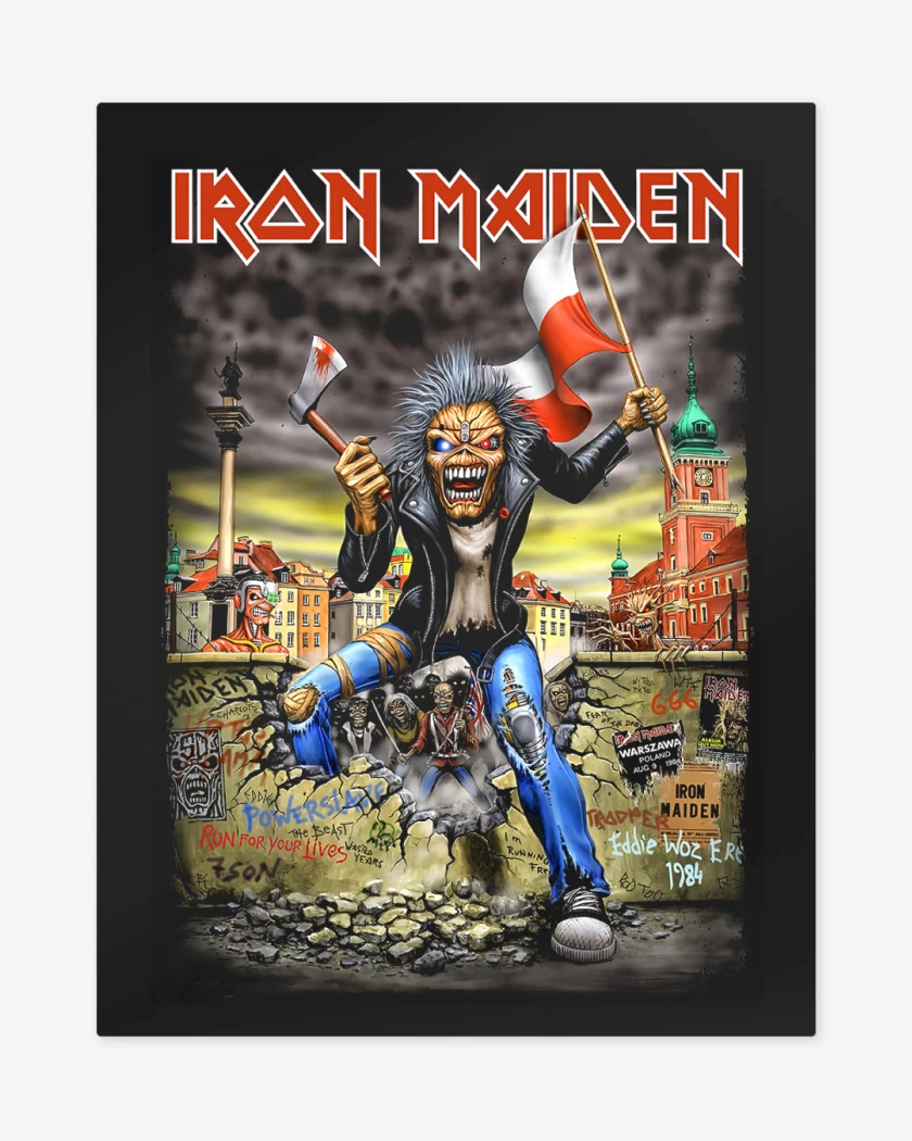 Print metalico Negro de Iron Maiden Polonia