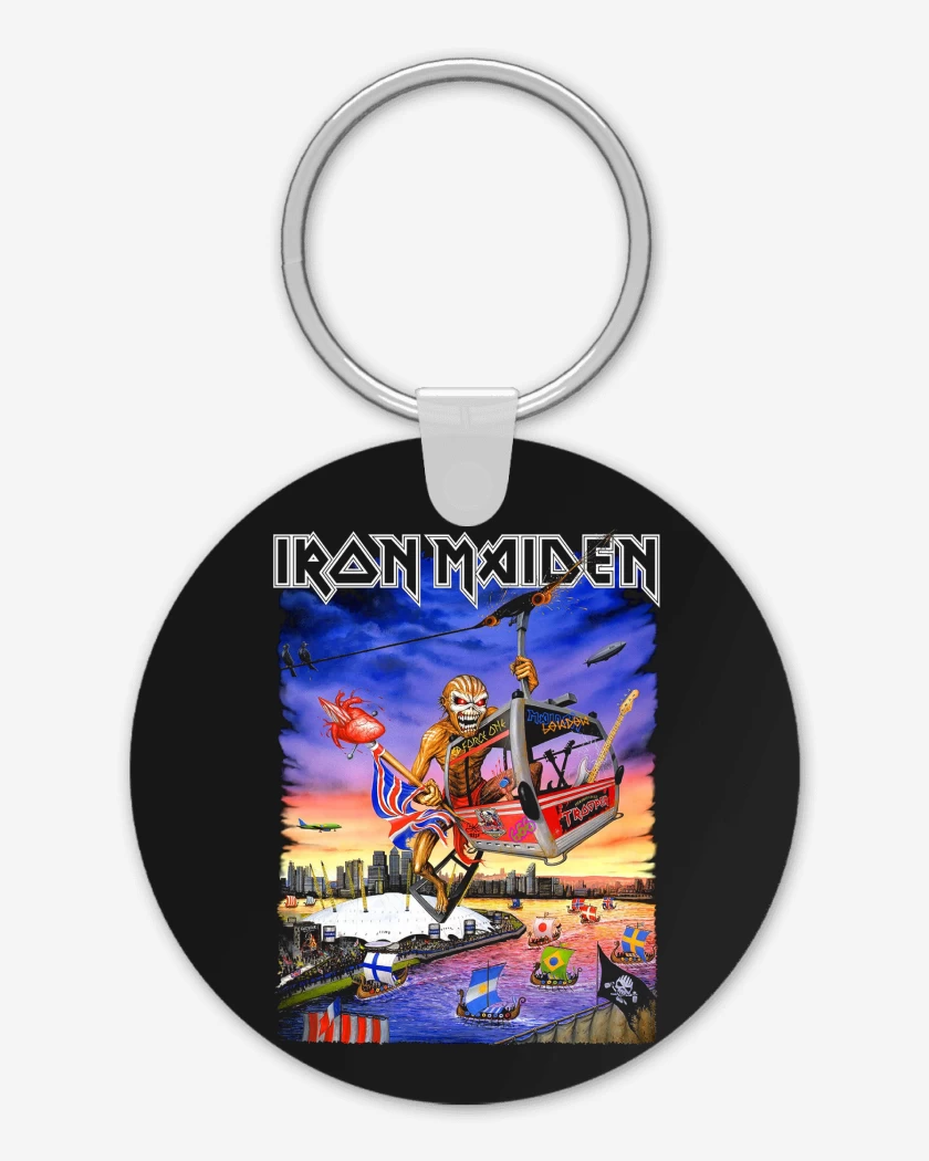 Llavero Negro de Iron Maiden Eddie TOUR