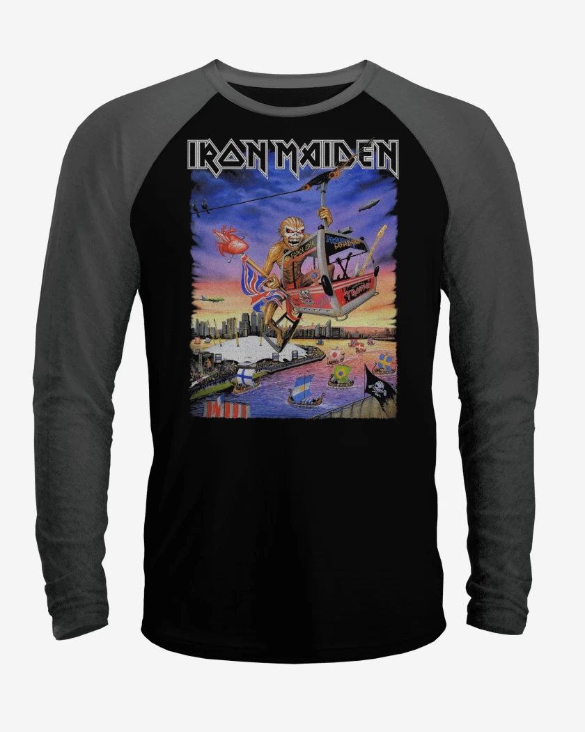 Polera Raglan Iron Maiden Eddie TOUR
