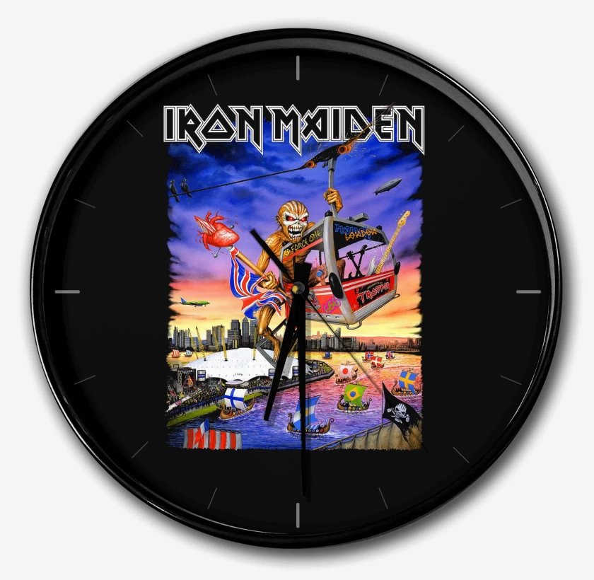Reloj Negro de Iron Maiden Eddie TOUR