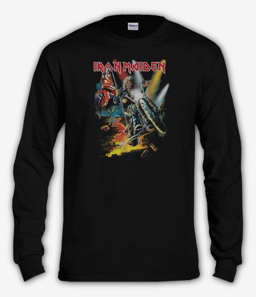 Polera manga larga Negro de Iron Maiden Eddie England