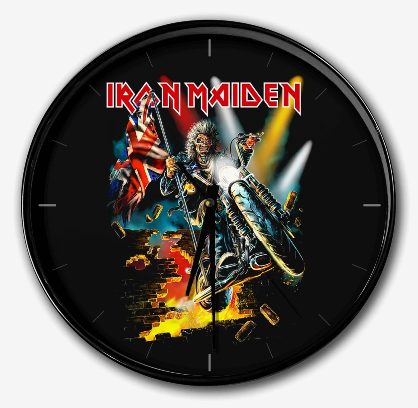 Reloj Negro de Iron Maiden Eddie England