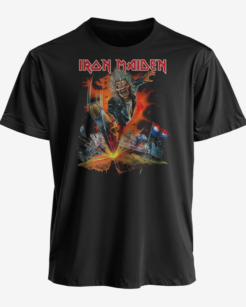 Polera Iron Maiden Paises Bajos