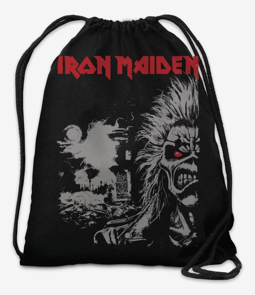 Mochila Negro de Iron Maiden Est 1975