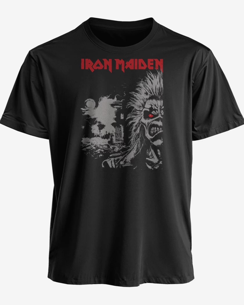 Polera premium Negro de Iron Maiden Est 1975