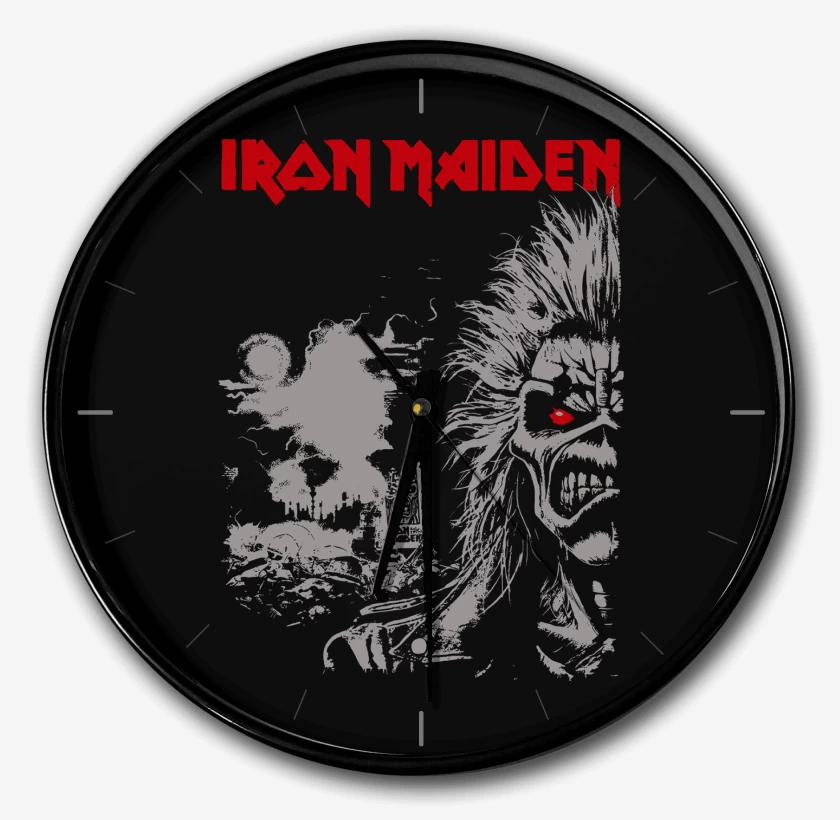 Reloj Negro de Iron Maiden Est 1975