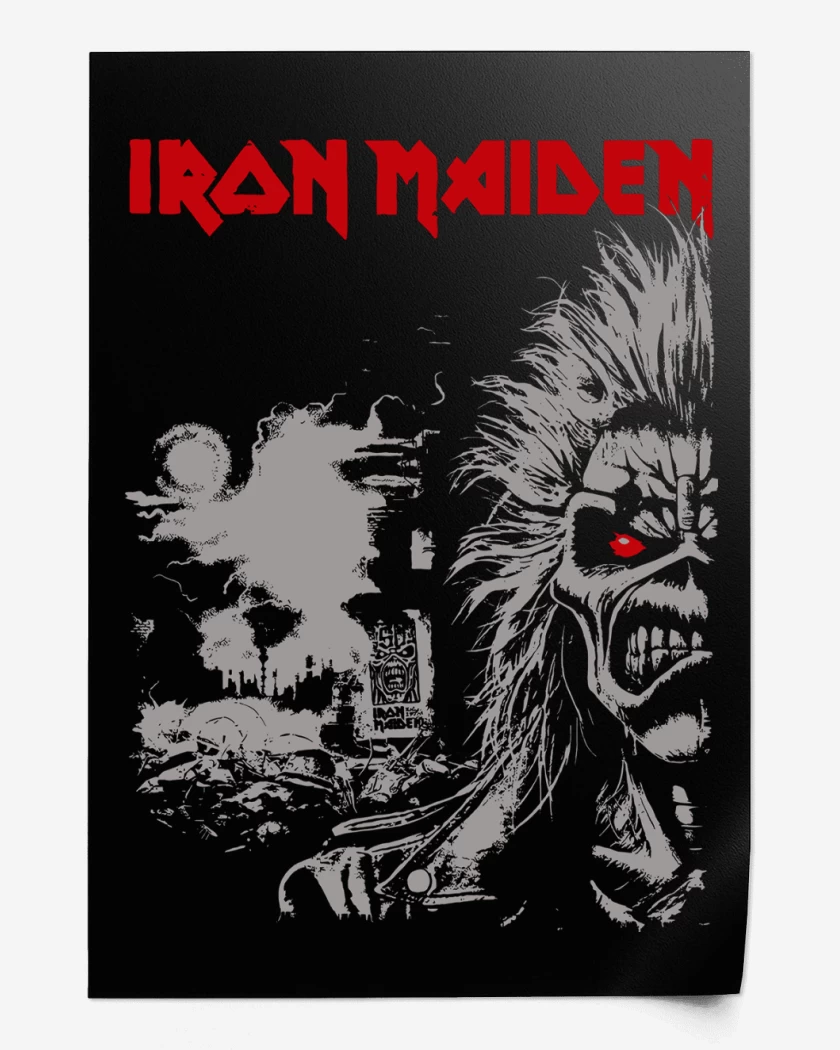 Print Iron Maiden Est 1975