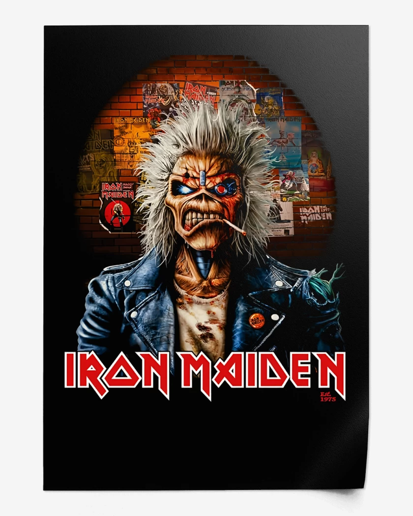 Print Iron Maiden Eddie Wall