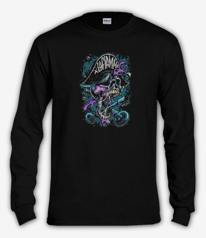 Polera manga larga Negro de La flamme
