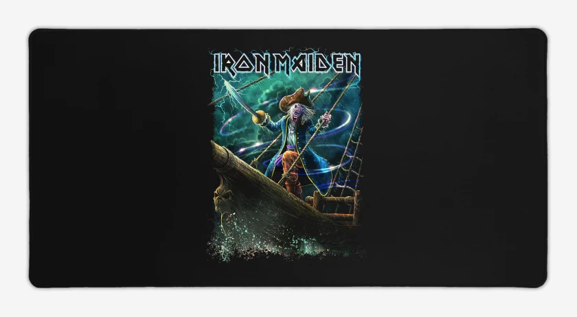 Mouse pad Gamer Negro de Iron Maiden Rime of the Ancient Mariner