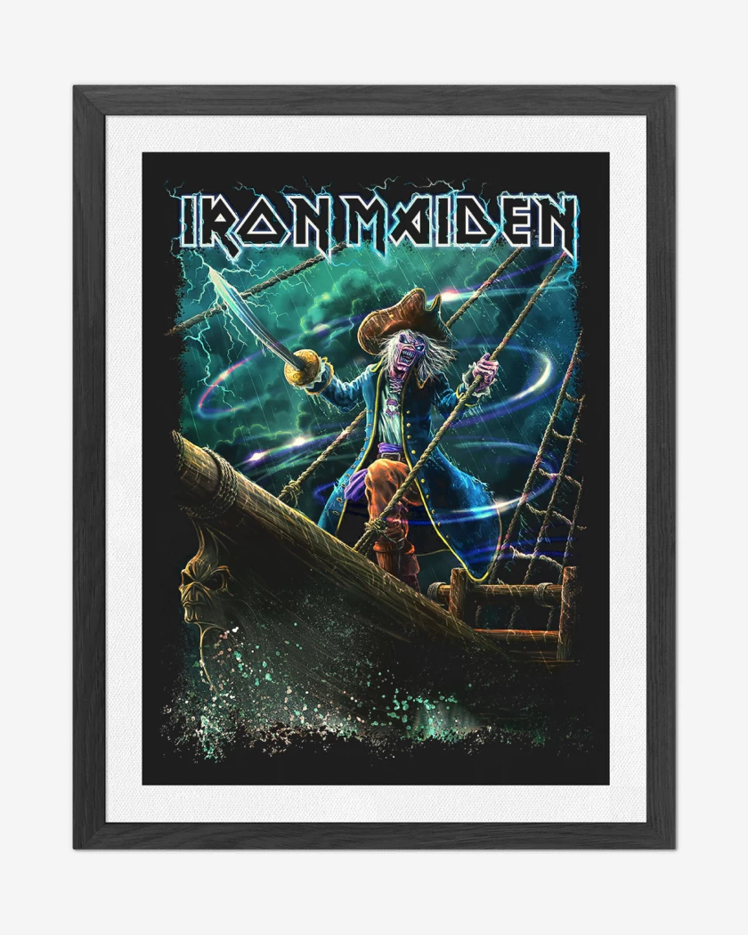 Cuadro decorativo Negro de Iron Maiden Rime of the Ancient Mariner
