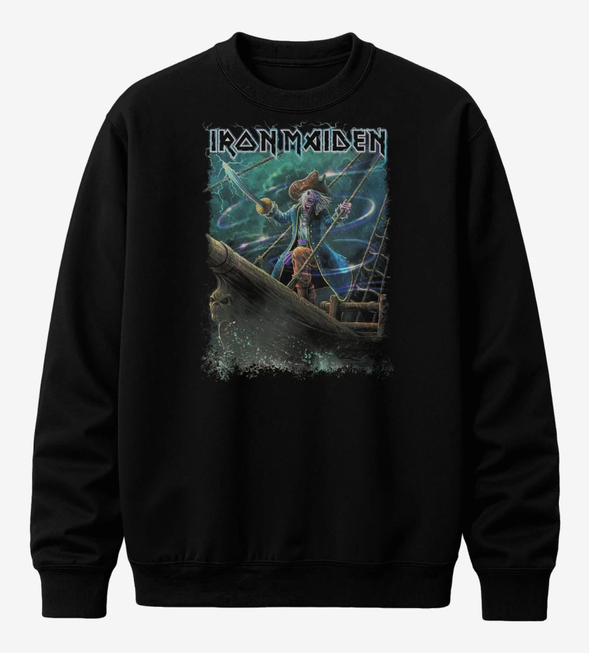 Poleron polo Negro de Iron Maiden Rime of the Ancient Mariner