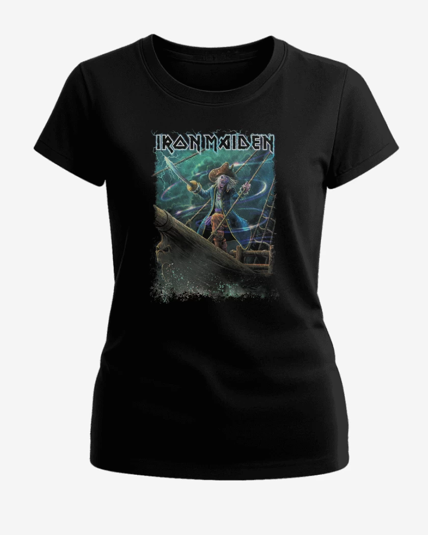 Polera de Mujer Negro de Iron Maiden Rime of the Ancient Mariner
