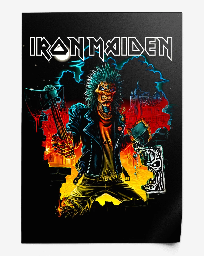 Print Iron Maiden Break the Wall