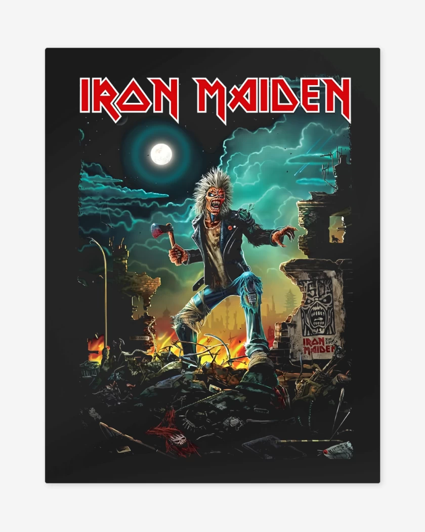 Print metalico Negro de Run for your Lives Eddie